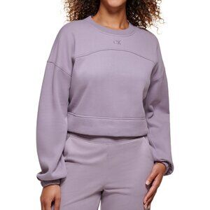 NWT Calvin Klein Performance Womens Active Cropped Sweatshirt Size XL $70 GG433